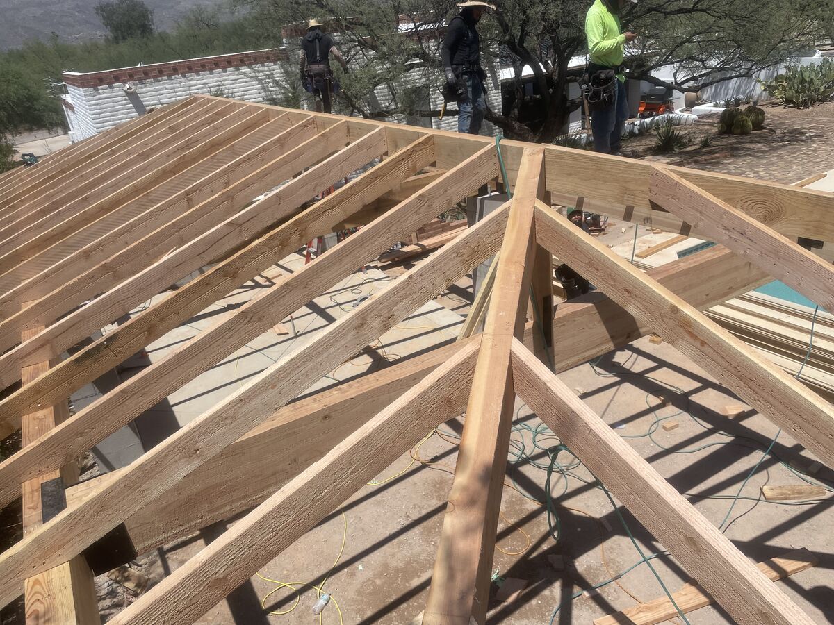 Framing crew at work